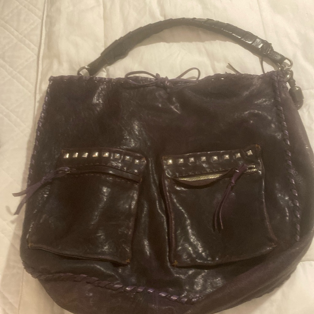 Carla Mancini Eggplant Hobo.